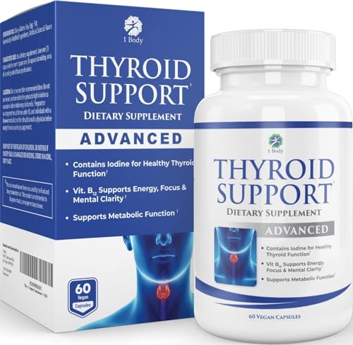 1 Body Thyroid Support Supplement with Iodine - Energy & Focus Support 1 Body buy supplements canada