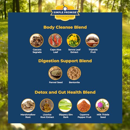 Simple Promise - BellyFlush - Detox and Colon Cleanse - Supports Digestive Health, 60 Capsules Simple Promise buy supplements canada