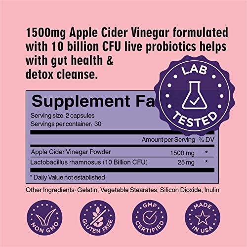 WayLoss 1500mg Apple Cider Vinegar Capsules/Apple Cider Vinegar Pills w/ 10 BILLLION WAY LOSS buy supplements canada