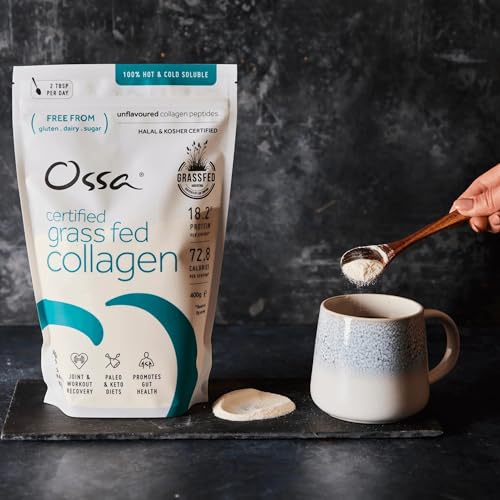 Ossa Certified Grassfed Collagen Peptides Powder-Supplement for Joint, Gut, Hair, Skin & Nails Ossa buy supplements canada