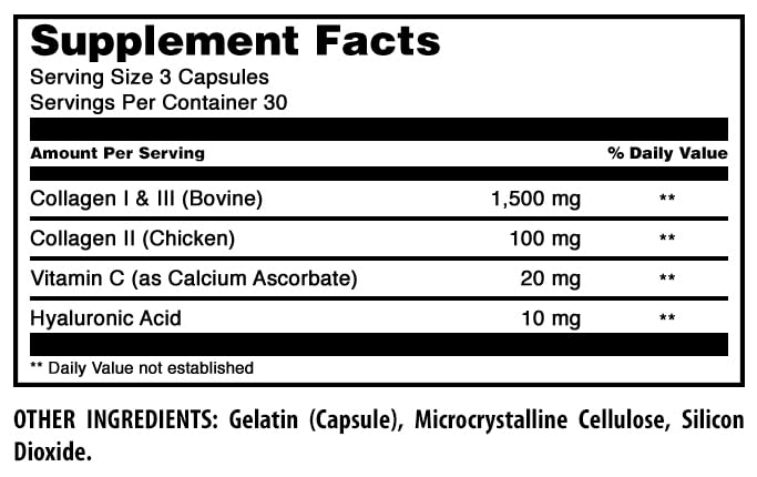 Amazing Formulas Advanced Collagen Supplement | Collagen Type I, II & III with Vitamin C & Hyaluronic | 1600 Mg Per Serving | 90 Capsules | Non-GMO | Gluten-Free | Made in USA Amazing Nutrition buy supplements canada