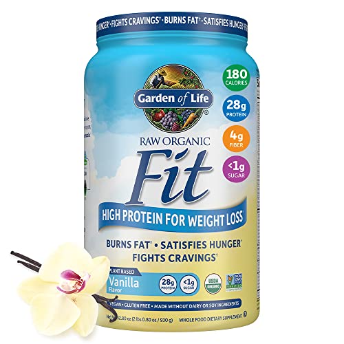 Garden of Life Raw Organic Fit Vegan Protein Powder Vanilla, 28g Plant Based Protein Garden of Life buy supplements canada