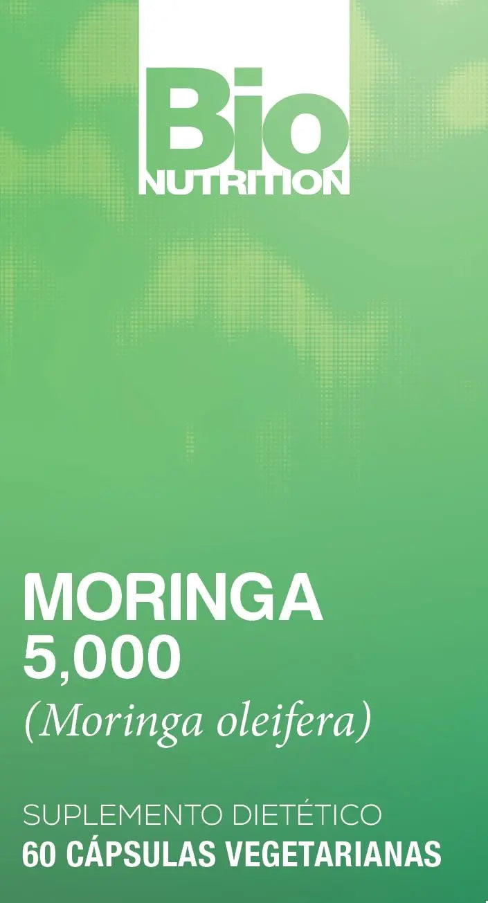Bio Nutrition Moringa 5000mg 60 Vegetarian Capsules | Complete Green Superfood | Nature's Multivitamin | Energy and Gut Health Bio Nutrition buy supplements canada