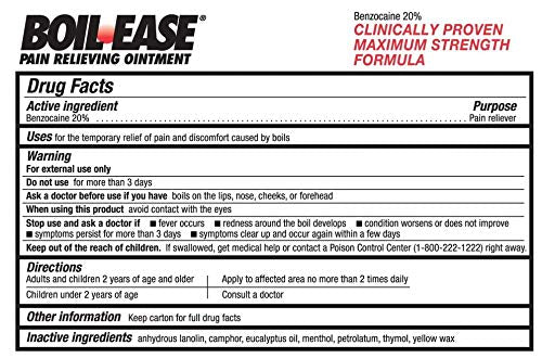 Boil Ease Pain Relieving Ointment, 2 Pack Boil Ease buy supplements canada