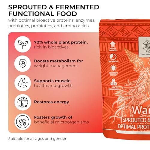 ANCESTRAL SUPERFOODS: Vegan Superfood Protein Powder, Gluten-Free Alkaline Fibre Supplement ANCESTRAL SUPERFOODS SPROUTED FOR LIFE buy supplements canada