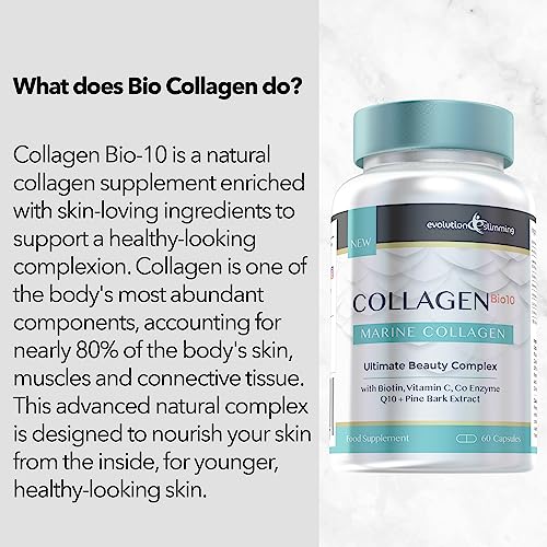 Collagen Bio-10 with Marine Collagen, Biotin & Co-Enzyme Q10 (60 Capsules) Evolution Slimming buy supplements canada