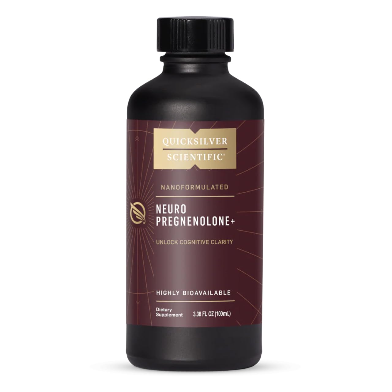 Quicksilver Scientific Neuro Pregnenolone+ - Brain Support Supplement for Neurological Health - Neuroactive Ingredients - Rapid Absorption - Vegan, Sugar-Free & Gluten-Free - 3.38 fl oz (20 Servings) Quicksilver Scientific buy supplements canada