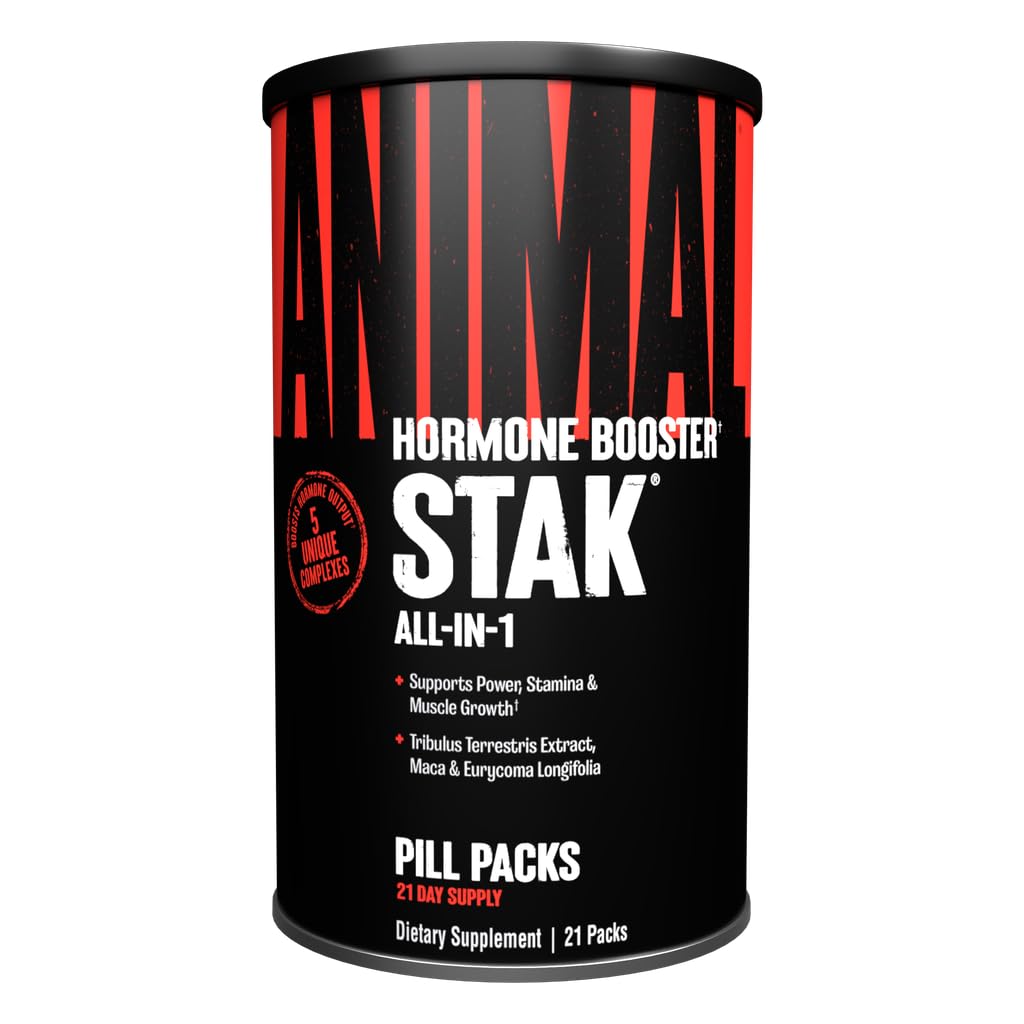 Animal Stak – Complete Natural Hormone Booster Supplement with Tribulus – Natural Testosterone Booster for Athletes – Contains Estrogen Blockers – 1 Month Cycle Animal buy supplements canada
