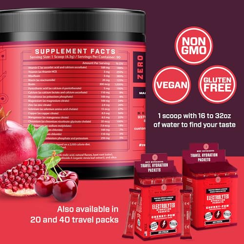 KEY NUTRIENTS Multivitamin Electrolytes Powder No Sugar - Sweet Cherry Pom Electroly KEY NUTRIENTS buy supplements canada