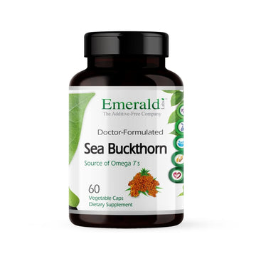 EMERALD LABS Sea Buckthorn - Dietary Supplement with Vitamins C, E & Omega 7 - Supports Adrenal, Energy, Skin & Immune Health - 60 Vegetable Capsules (30-Day Supply) EMERALD LABS buy supplements canada