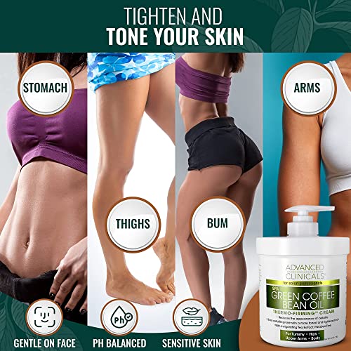 Advanced Clinicals Retinol Body Cream + Green Coffee Bean Oil Slim & Tighten Body Lotion Advanced Clinicals buy supplements canada