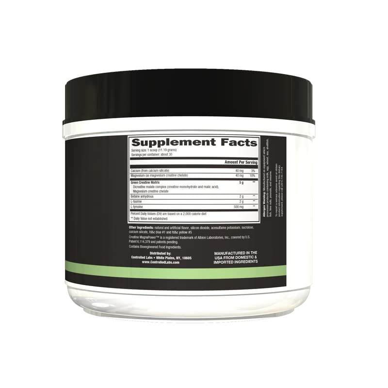 CONTROLLED LABS Green Magnitude Supplement, Synergistic Creatine Formula Powder CONTROLLED LABS buy supplements canada
