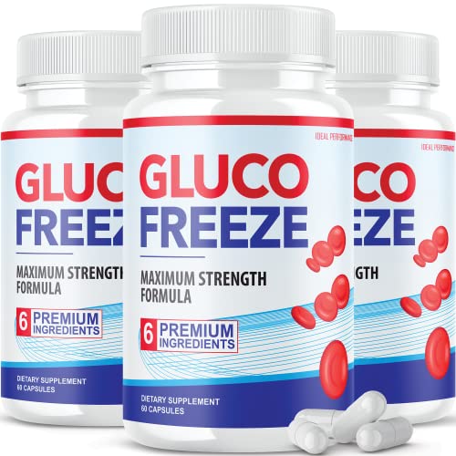 (3 Pack) Glucofreeze Pills - Official Formula Gluco Freeze Pills - Glucofreeze Pills Sugar IDEAL PERFORMANCE buy supplements canada