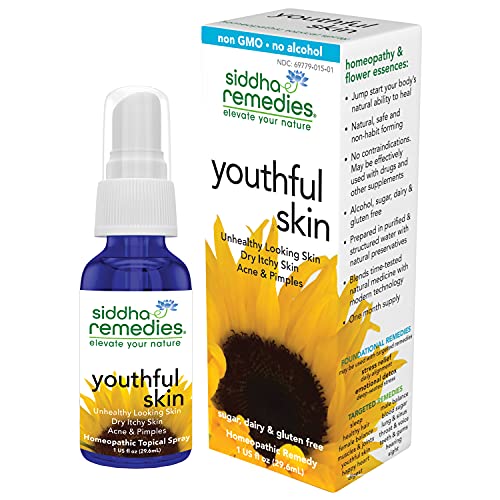 Siddha Remedies Youthful Skin Cell Salts Flower Essences for Dry Itchy Skin, Acne Pimples, Scar Removal Siddha buy supplements canada