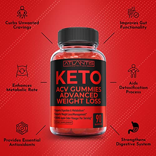 Keto ACV Gummies for Weight Loss - Supports Digestion, Advanced Weight Loss, Detox Atlantis Nutrition buy supplements canada