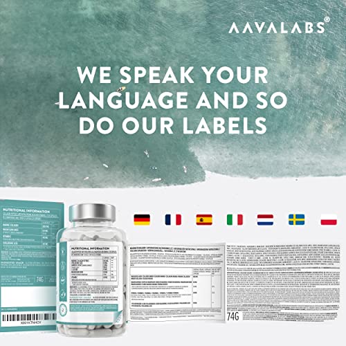 Marine Collagen Tablets for Women and Men with Hyaluronic Acid, Natural Vitamin C & Magnesium - with Pure Collagen peptides AAVALABS buy supplements canada