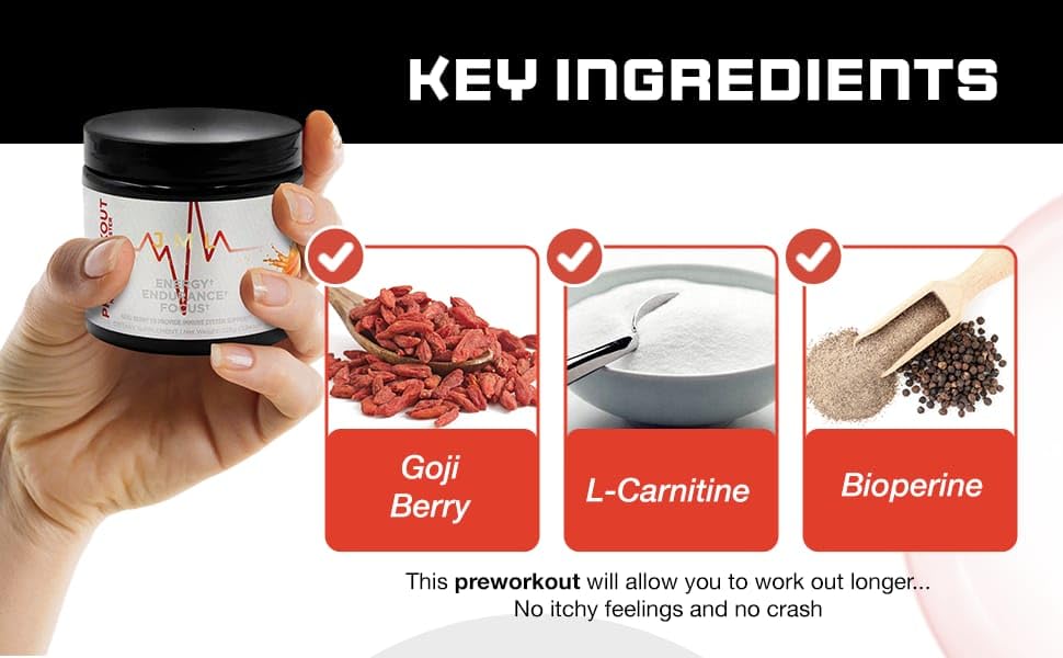 JML PreWorkout Includes GOGI Berry JML LEVITATE NUTRITION buy supplements canada