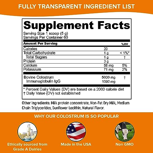 Pure Velvet Colostrum Powder for Gut Health, Bloating, Hair Growth, Immune Support Pure Velvet buy supplements canada