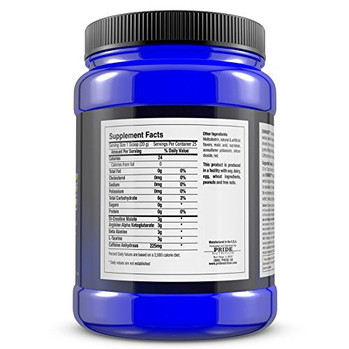 Pride Nutrition Dominate X Pre Workout Supplement - 500g Nitric Oxide & Creatine Pre Pride Nutrition buy supplements canada