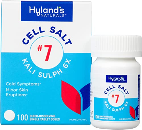 Hyland's Naturals No. 7 Cell Salt Kali Sulph 6X Tablets, Cystic Acne and Acne Scare Treatment Hyland's buy supplements canada