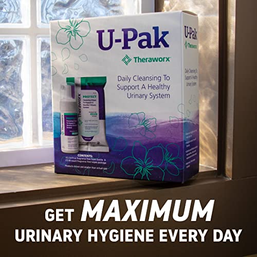 Theraworx Protect U-Pak 60-Ct Wipes & Hygiene Foam 3.4 oz for Urinary Health (Pack of 1) THERAWORX PROTECT buy supplements canada