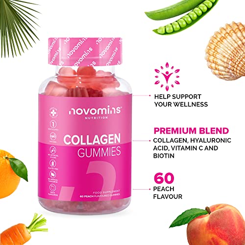 Novomins Collagen Gummies - Marine Collagen Gummies - Superior Type 1 Hydrolysed Collagen novomins buy supplements canada