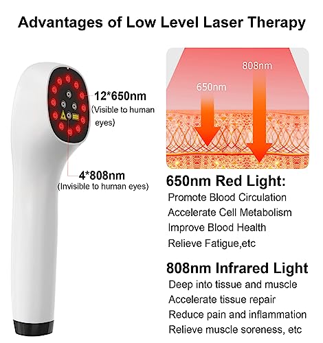 iKeener Handheld Light Therapy for Pain Relief,Portable Low-Level Light Therapy for Dogs and Humans iKeener buy supplements canada