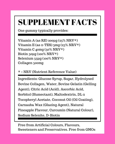 Collagen Gummies with Vitamins for Women Men Adults - Skin, Hair, Nail & Cartilage Health Pure Food Supplements buy supplements canada