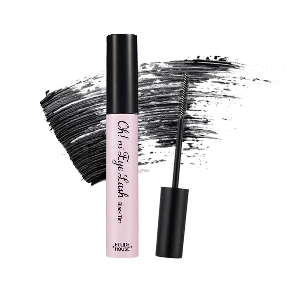 ETUDE Oh M'Eye Lash Black Tint Mascara – Natural Glossy Effect with Long Lasting Strong Curl System, Volume Enhancing, Smudge-Free, Improved fixation and water resistance, Korean Makeup, Kbeauty ETUDE buy supplements canada