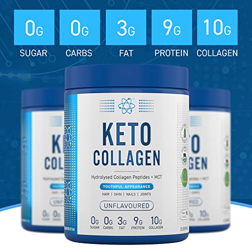 Applied Nutrition Keto Protein Powder, Hydrolysed Collagen Peptides + MCT Healthy Fats & Skin, Ketogenic & Paleo Diet Applied Nutrition buy supplements canada