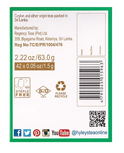 Hyleys Detox Tea 14 Days Kit - 42 Tea Bags - Herbal Supplement - Mother's Mother's Day HYLEYS buy supplements canada
