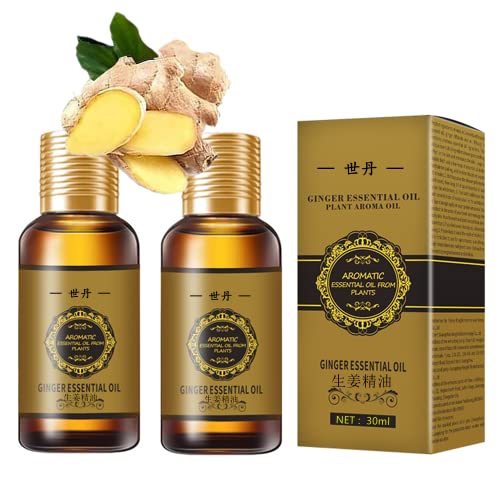 (2pc 60ml) Belly Drainage Ginger Oil, Slimming Tummy Ginger Oil, Ginger Oil Drainage Massage YG LianKai buy supplements canada