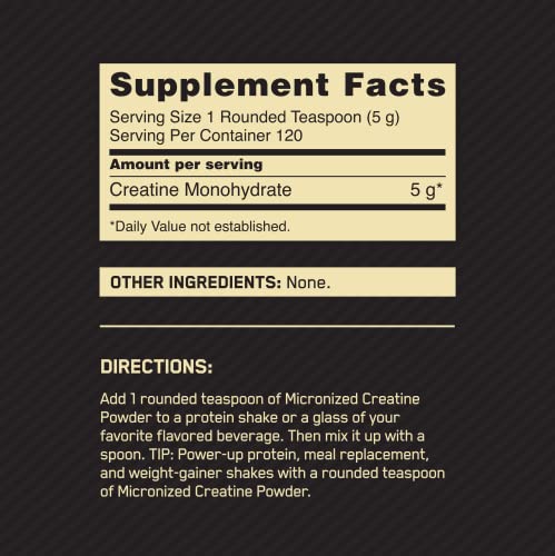 Optimum Nutrition Micronized Creatine Monohydrate Powder, Unflavored, Keto Friendly Optimum Nutrition buy supplements canada