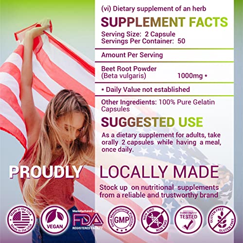 HERBALICIOUS Beet Root Capsules - Herbal Supplement for Athletic Performance HERBALICIOUS buy supplements canada