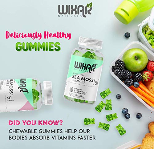 WIXAR NATURALS Sea Moss Gummies - Natural Irish Sea Moss and Bladderwrack WIXAR NATURALS buy supplements canada