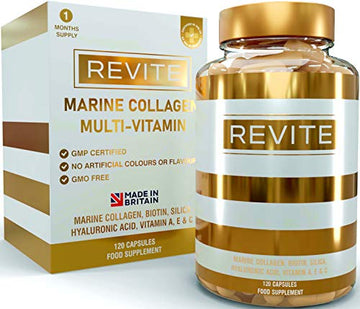 Marine Collagen Capsules 2000mg, Hyaluronic Acid, Silica, Biotin, Vitamin A, E & C Hair Revite buy supplements canada