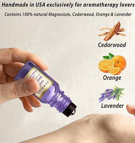 Calm Magnesium Roller Lavender Orange Cedarwood Essential Oil Roll On Calming Aromatherapy Self Care New Miuz buy supplements canada