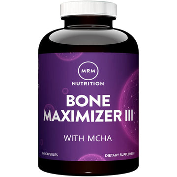 MRM Nutrition Bone Maximizer® III | with MCHA + Vitamin D3 + Vitamin K2 | Bone Health | High Potency | Key Vitamins and Minerals for Bones | 50 Servings MRM buy supplements canada