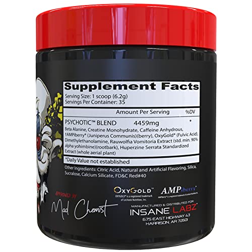Psychotic, and Insane Veinz, Pre Workout Stack (Fruit Punch) Insane Labz buy supplements canada