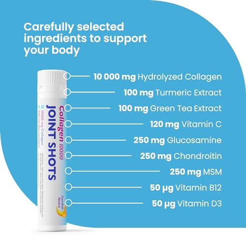 Swedish Nutra Collagen 10000 Joint Shots | High Strength Type 1, 2 & 3 Collagen for Body, Joints & Ligaments Swedish Nutra buy supplements canada