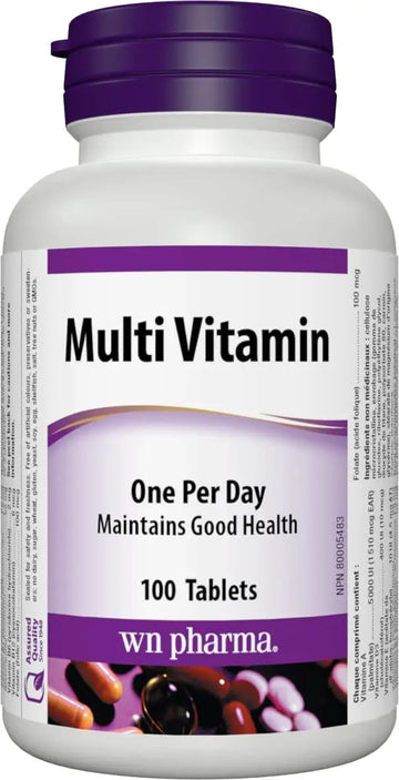 Multi-Vitamin with Vitamin E (dl-Alpha Tocopheryl Acetate) - 100 ta. Webber Naturals buy supplements canada