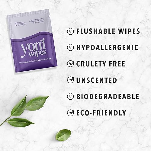 Yoni Wipes - 30 Count Biodegradable & Flushable Feminine Wipes, pH-Balanced, Aloe Vera & Vitamin E Yoni Wipes buy supplements canada
