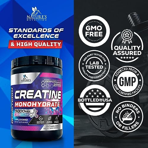 Micronized Creatine Monohydrate Powder - 100% Pure Unflavored Creatine Powder Nature's Nutrition buy supplements canada