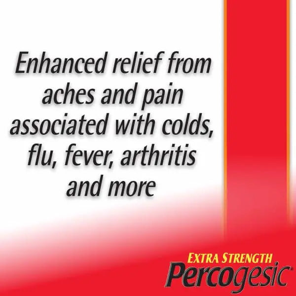 Percogesic Extra Strength Pain Relief | Aspirin Free Dual Action Relief | 40 Coated Caplets (3 Pack) Percogesic buy supplements canada