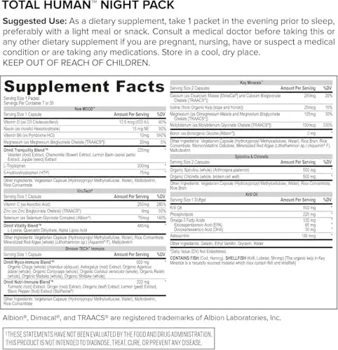 ONNIT Total Human Adult Multivitamin Dietary Supplement Comprehensive Capsule Packs with Day and Night Support ONNIT buy supplements canada