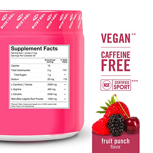 BioSteel Sports Beets Pre-Workout Powder, Non-GMO Formula, Fruit Punch, 30 Servings BioSteel Sports buy supplements canada