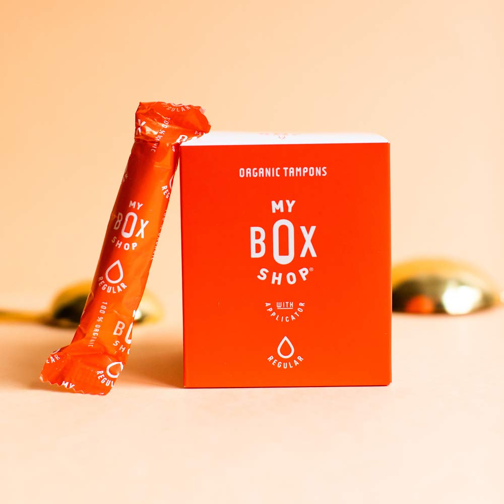 MYBOXSHOP Organic Tampons - 100% Pure Organic Cotton Tampons with BPA-Free Applicator MYBOXSHOP buy supplements canada
