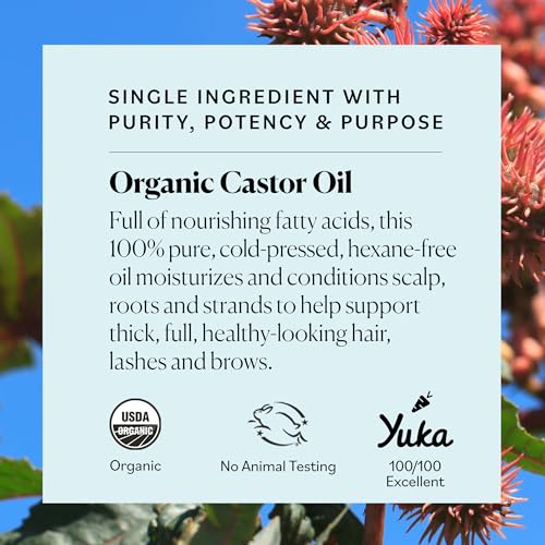 Sky Organics Organic Castor Oil (16 oz) USDA Certified Organic, 100% Pure, Cold Pressed Sky Organics buy supplements canada