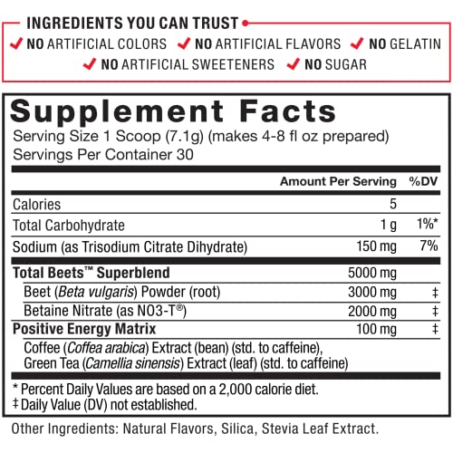 Force Factor Total Beets Energy Drink Mix, Superfood Beet Root Powder with Nitrates Force Factor buy supplements canada
