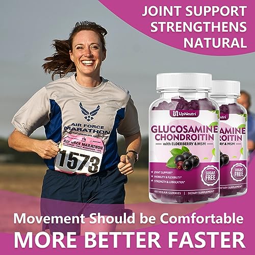 UPNEUTRI Glucosamine Chondroitin Gummies Sugar Free, Extra Strength 1500mg Glucosam UPNEUTRI buy supplements canada